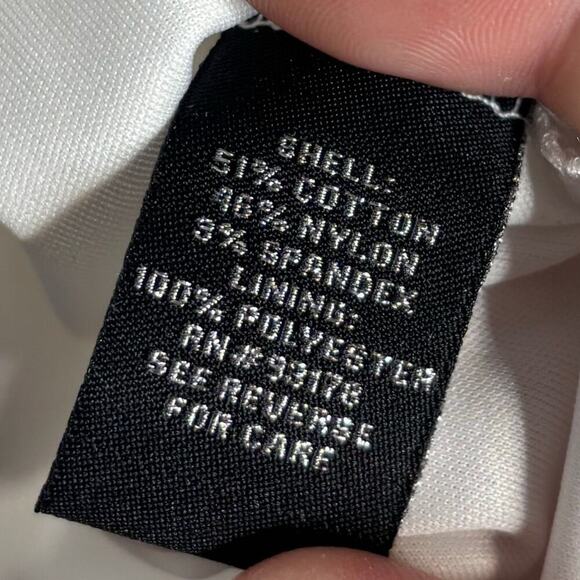 Catherine Malandrino White Lace Y2K Trendy Crinkle Short Sleeve Top Size XS New - Picture 6 of 6